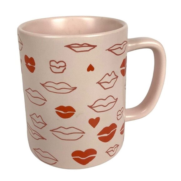 Starbucks 2020 Pink & Red Lips 14 Oz Ceramic Mug For Coffee Tea Valentines Gift - Picture 3 of 6